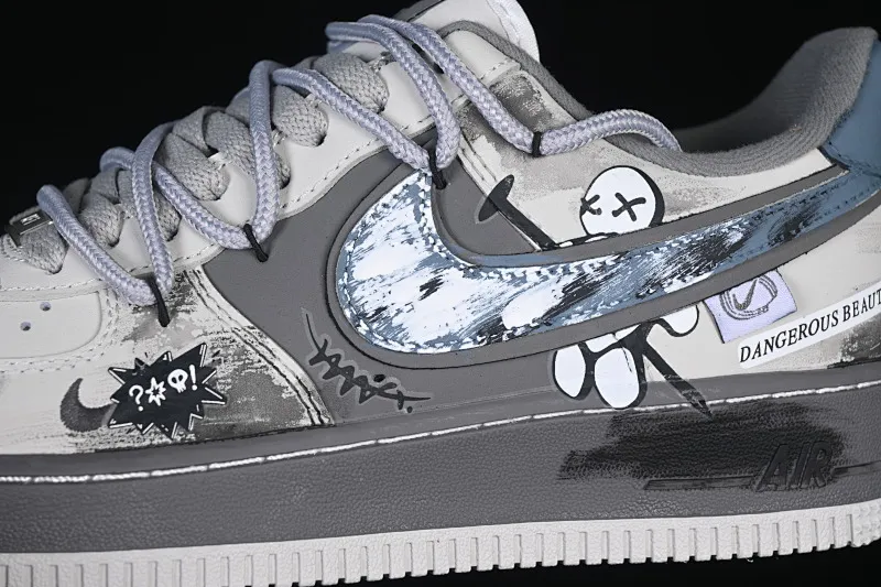 All categories Nk Air Force 1 Air Force series Nk Air Force 1 Low Air Force low-top Nike Air Force 1'07 Low "Alley Graffiti" Hand-painted graffiti Dark alley graffiti Air Force 1 low-top casual sneakers DB3310-333